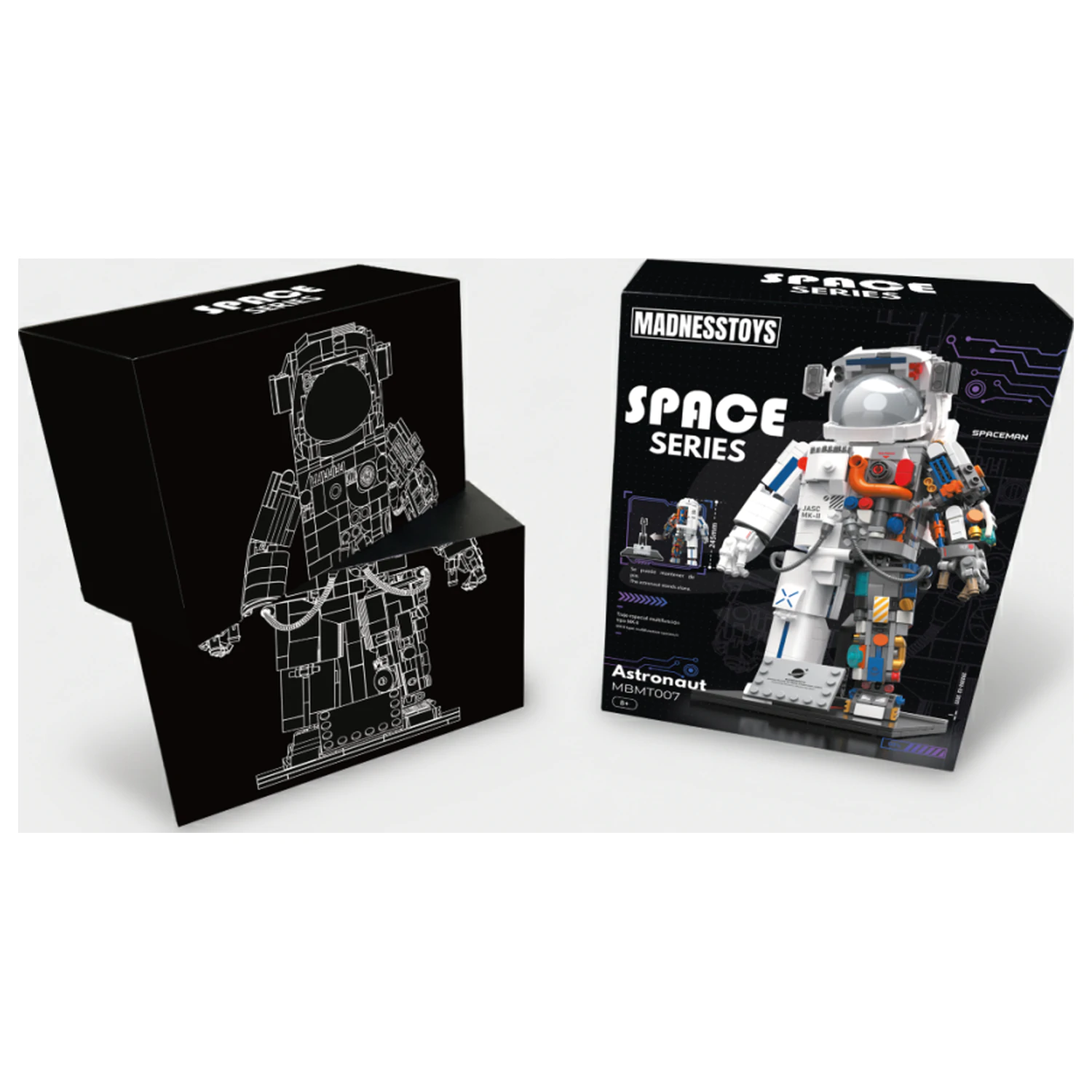 POP SERIES Konstruktionsset Astronaut 900 Teile Produktfoto