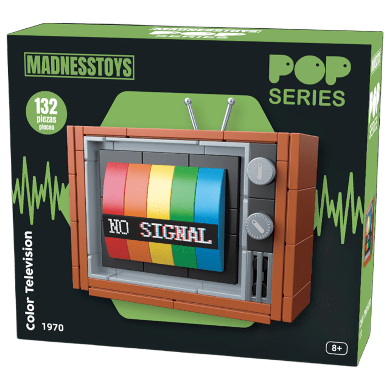 POP Series Bausatz 1970 Colour Television 132-teilig Produktfoto