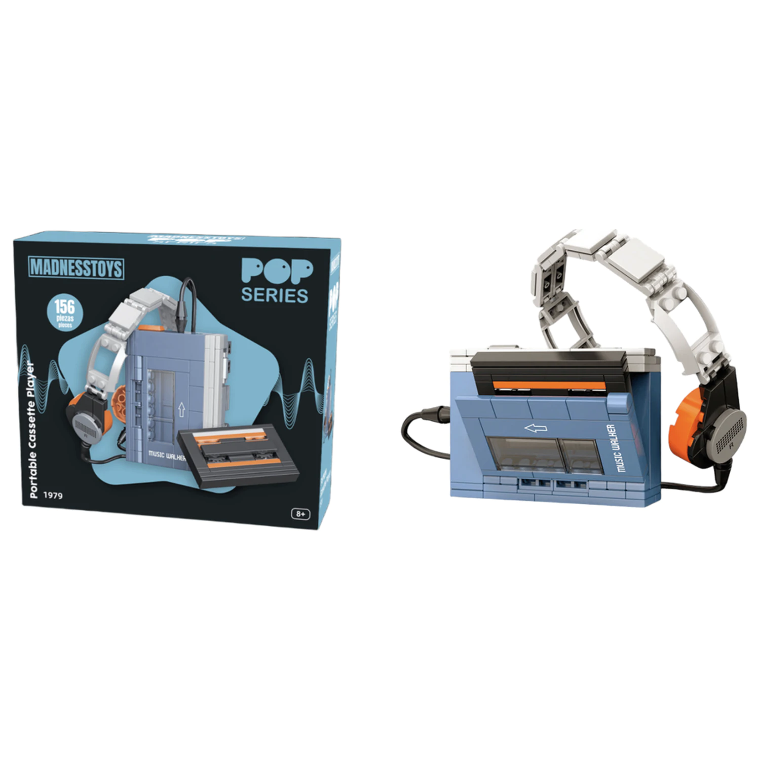 POP Series Konstruktionsbausatz 1979 Walkman Cassette Player 156-teilig Produktfoto