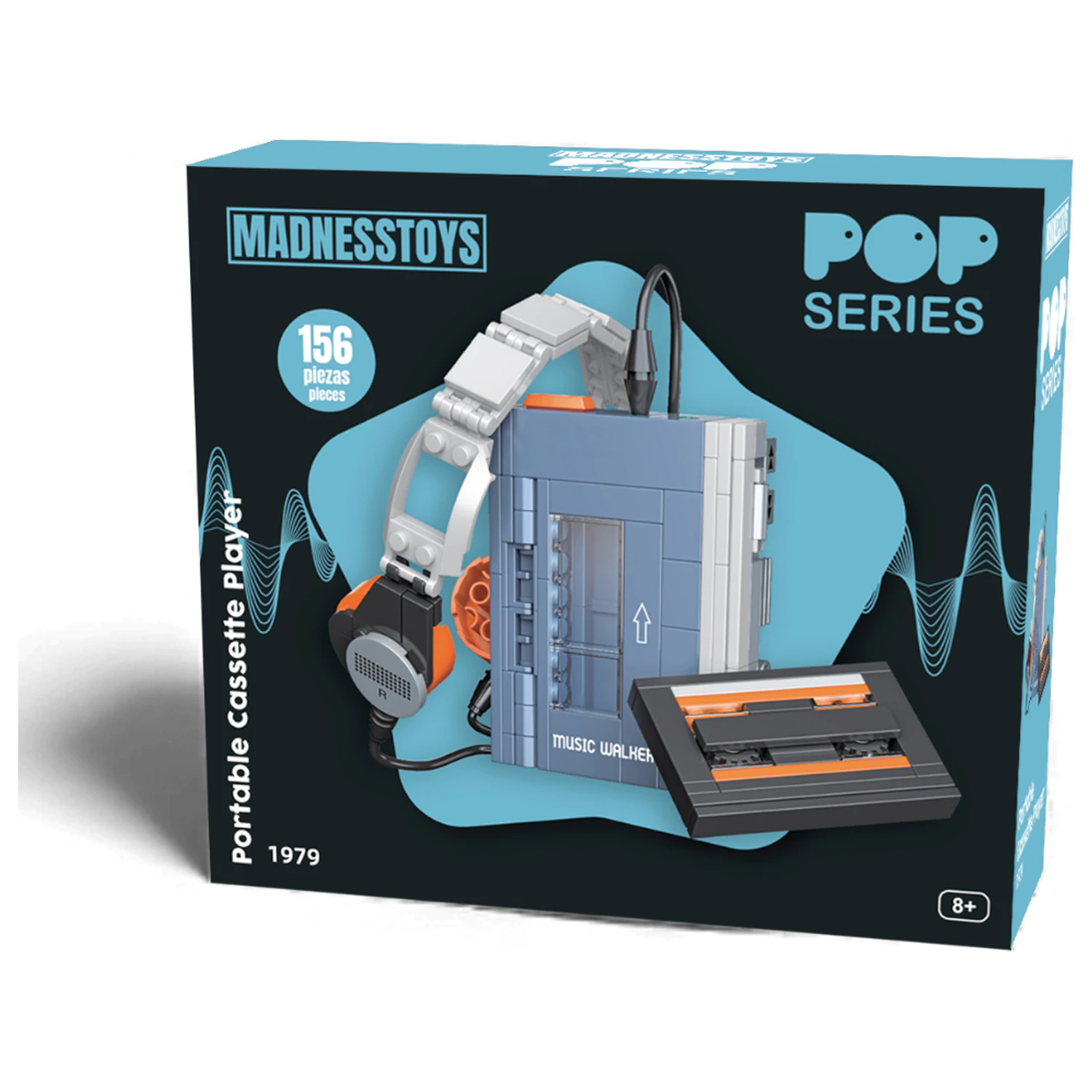 POP Series Konstruktionsbausatz 1979 Walkman Cassette Player 156-teilig Produktfoto