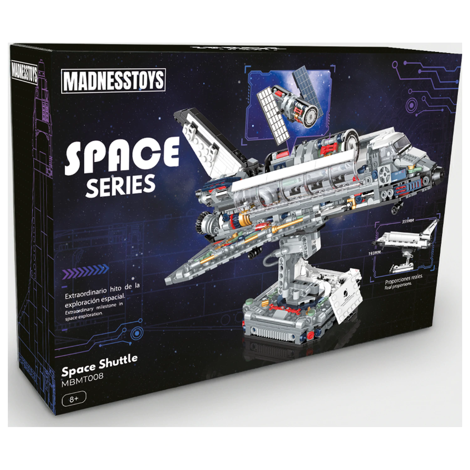 POP SERIES Baukasten Space Shuttle 950 Teile Produktfoto