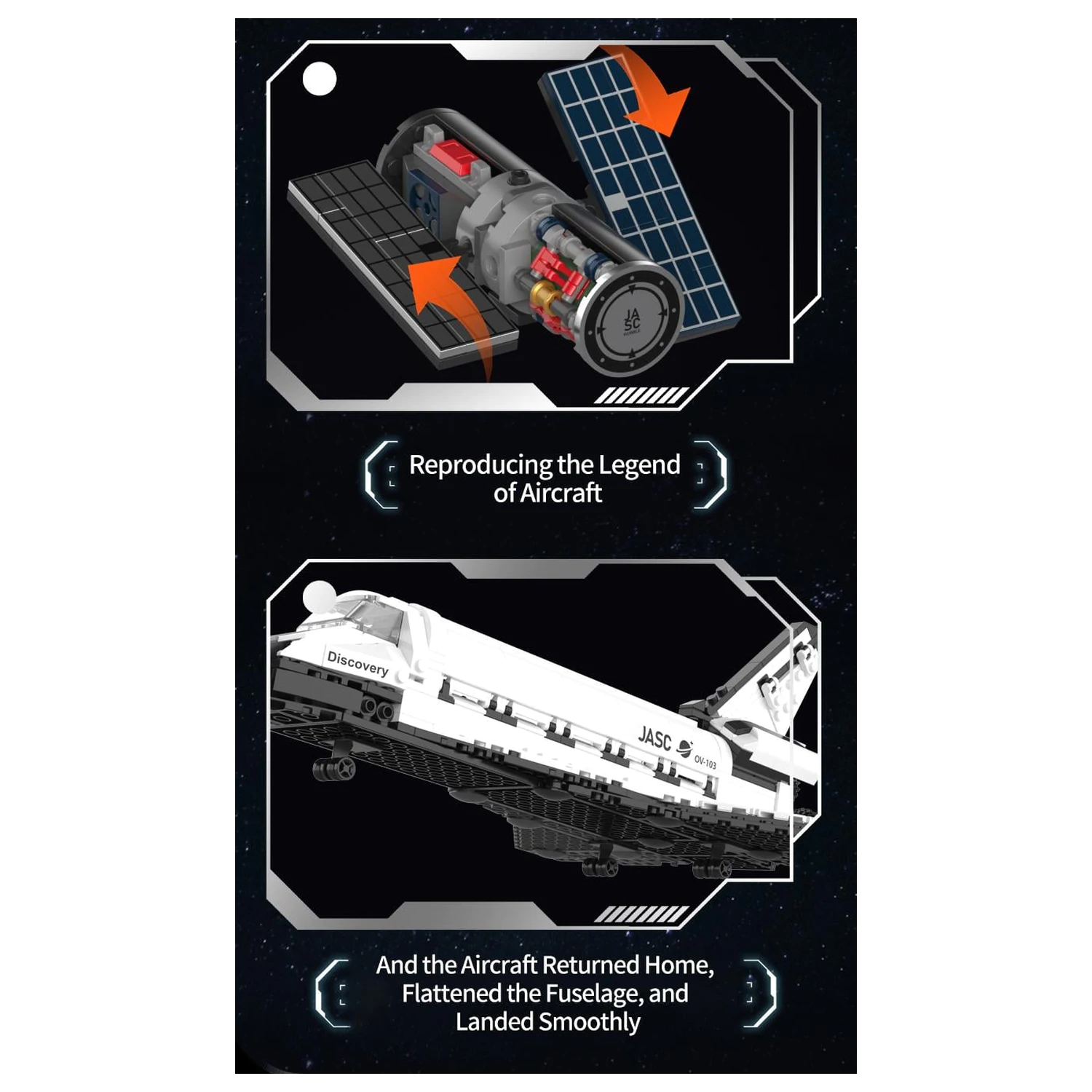 POP SERIES Baukasten Space Shuttle 950 Teile Produktfoto