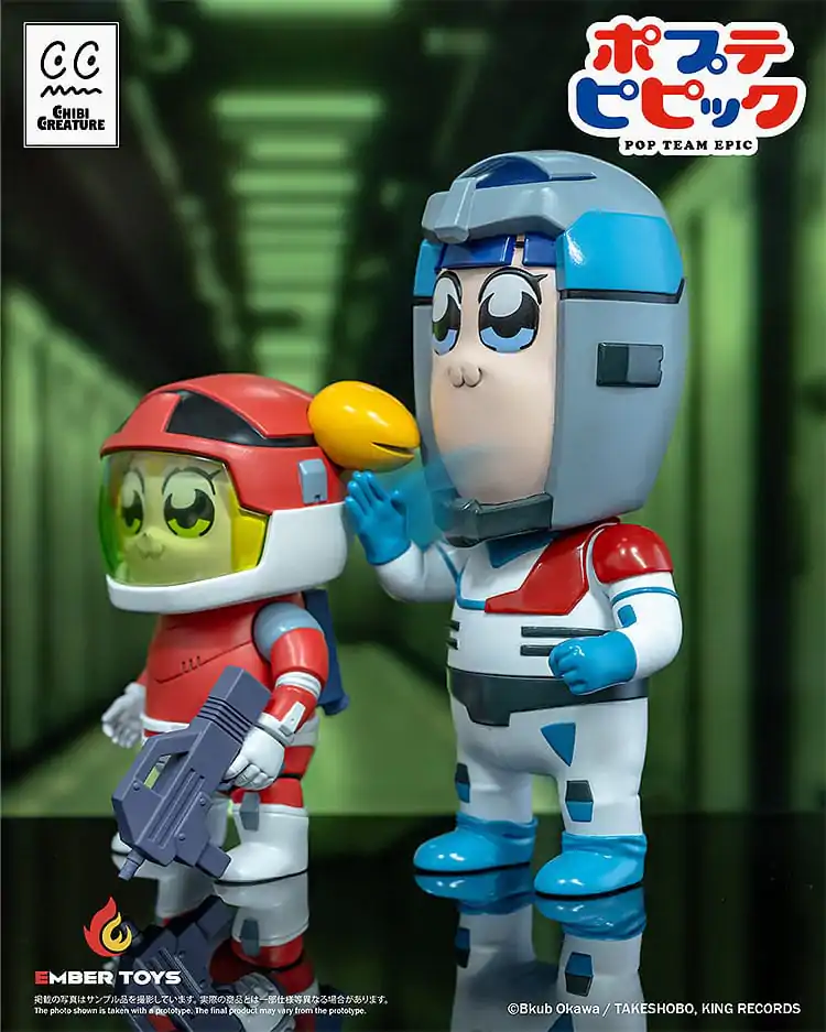 Pop Team Epic Vinylfiguren 2er-Pack Chibi Creature Popuko & Pipimi Spacesuit Ver. Produktfoto