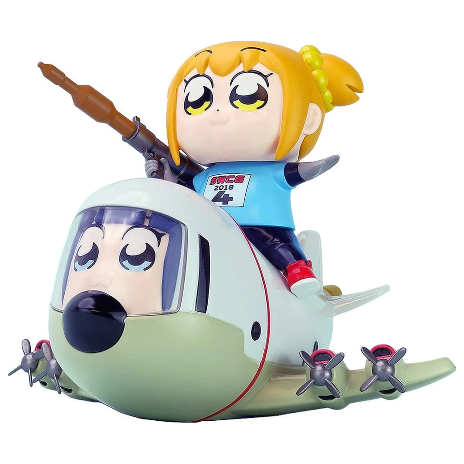Pop Team Epic Chibi Kreatur Vinyl Figuren 2er-Pack POPUKO & PIPIMI: Skeleton Competition Ver. Produktfoto
