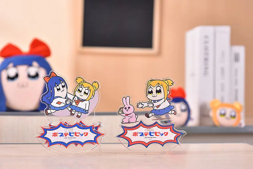 Pop Team Epic GoodSmile Moment Rocking Acryl Figur Acrylic Stand Popuko & Rabbit 10 cm Produktfoto