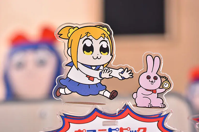 Pop Team Epic GoodSmile Moment Rocking Acryl Figur Acrylic Stand Popuko & Rabbit 10 cm Produktfoto