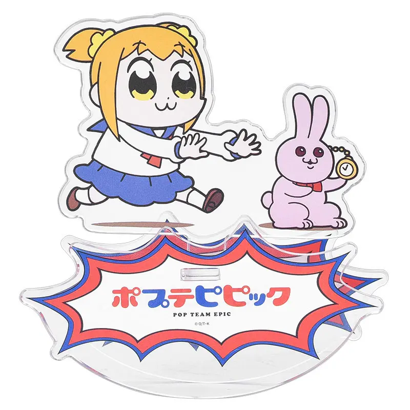 Pop Team Epic GoodSmile Moment Rocking Acryl Figur Acrylic Stand Popuko & Rabbit 10 cm Produktfoto