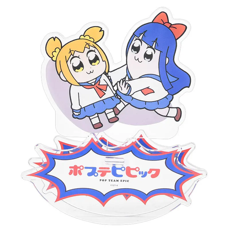 Pop Team Epic GoodSmile Moment Rocking Acryl Figur Acrylic Stand Popuko & Pipmi 12 cm Produktfoto