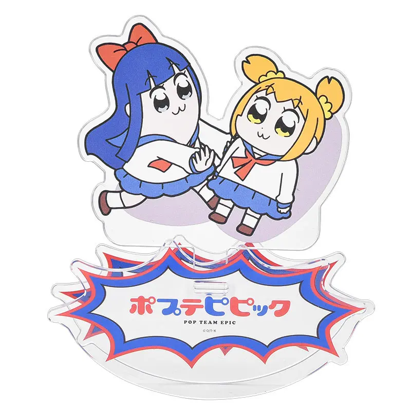 Pop Team Epic GoodSmile Moment Rocking Acryl Figur Acrylic Stand Popuko & Pipmi 12 cm Produktfoto