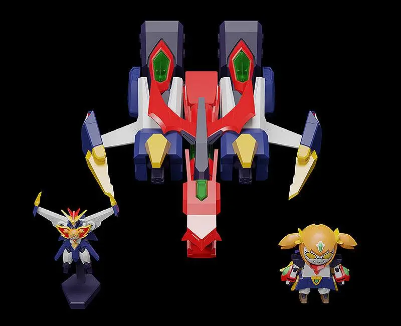 Pop Team Epic Season 2 Moderoid Plastic Model Kit Biggus McHugeGuy Combination Great Bari Bari Team Epic 17 cm Produktfoto