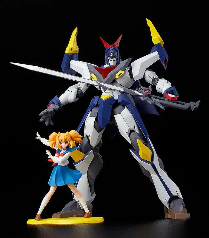 Pop Team Epic Season 2 Moderoid Plastic Model Kit Biggus McHugeGuy Combination Great Bari Bari Team Epic 17 cm Produktfoto