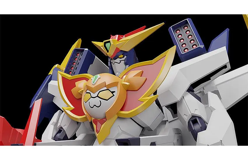 Pop Team Epic Season 2 Moderoid Plastic Model Kit Biggus McHugeGuy Combination Great Bari Bari Team Epic 17 cm Produktfoto