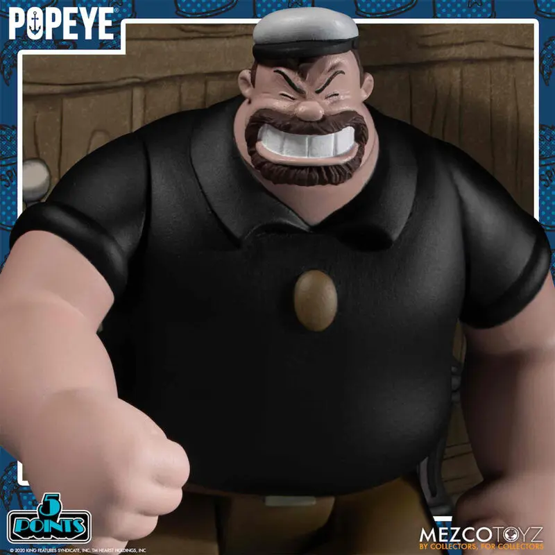 Popeye 5 Points Actionfiguren Deluxe Box Set 9 cm Produktfoto