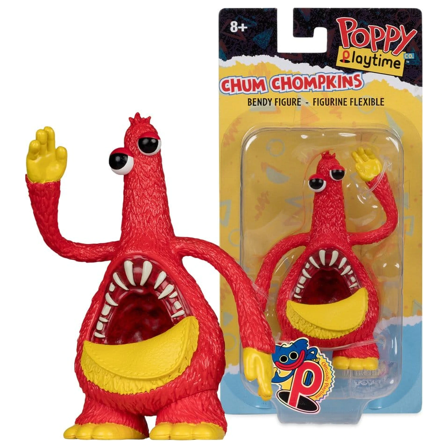 Poppy Playtime Bendables Actionfigur Chum Chompkins 11 cm Produktfoto