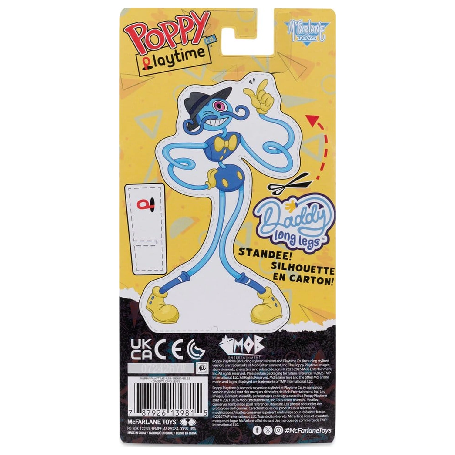 Poppy Playtime Bendables Actionfigur Daddy Long Legs 11 cm Produktfoto