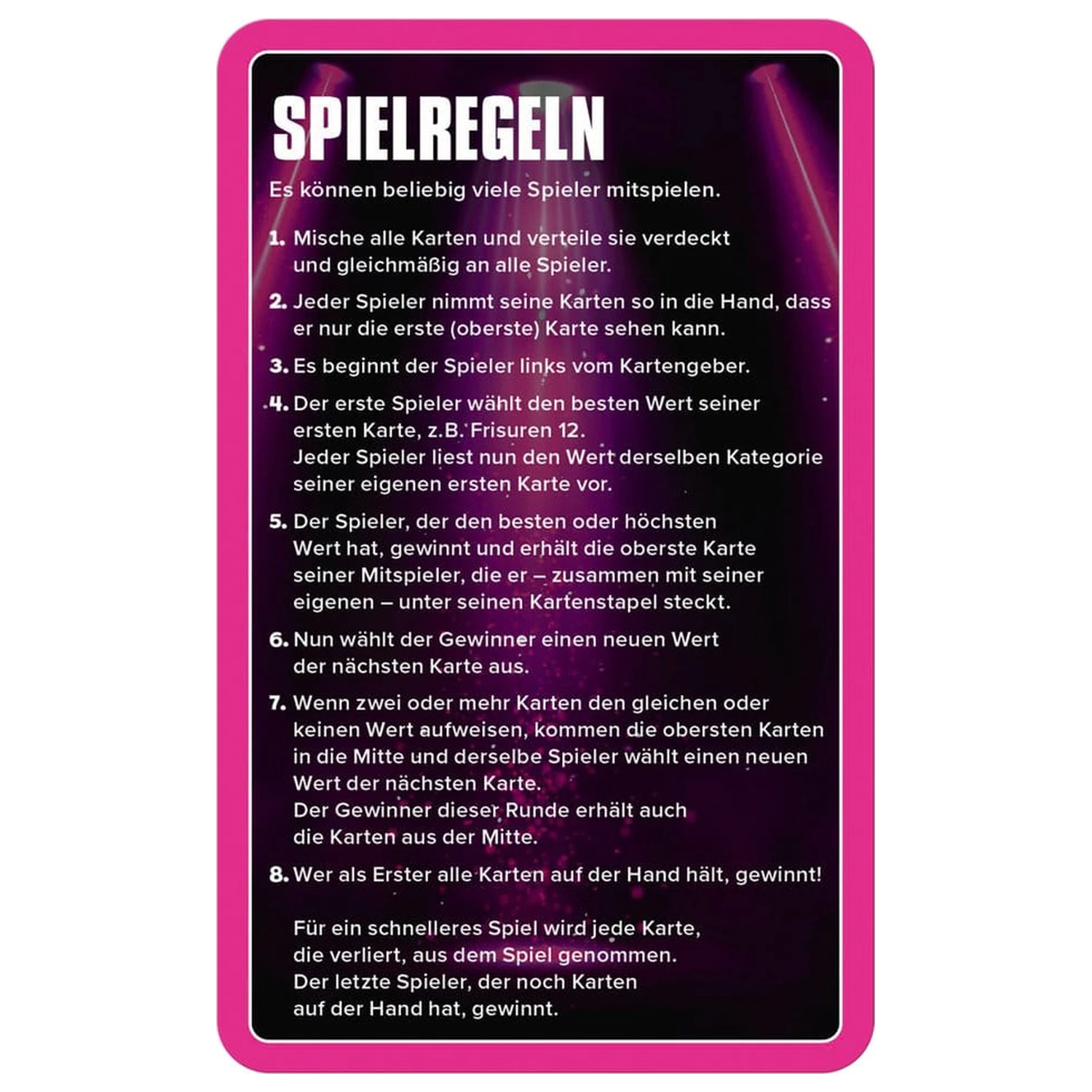 Popstars Karten Spiel Top Trumps *Deutsche Version* Produktfoto