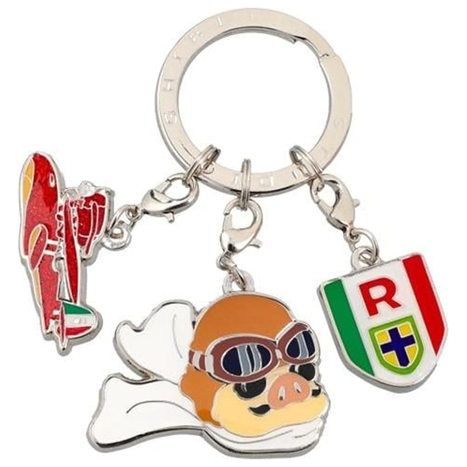 Porco Rosso Marco Metall Schlüsselanhänger Produktfoto