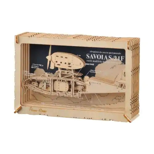 Porco Rosso Paper Model Kit Paper Theater Wood Style Savoia Produktfoto
