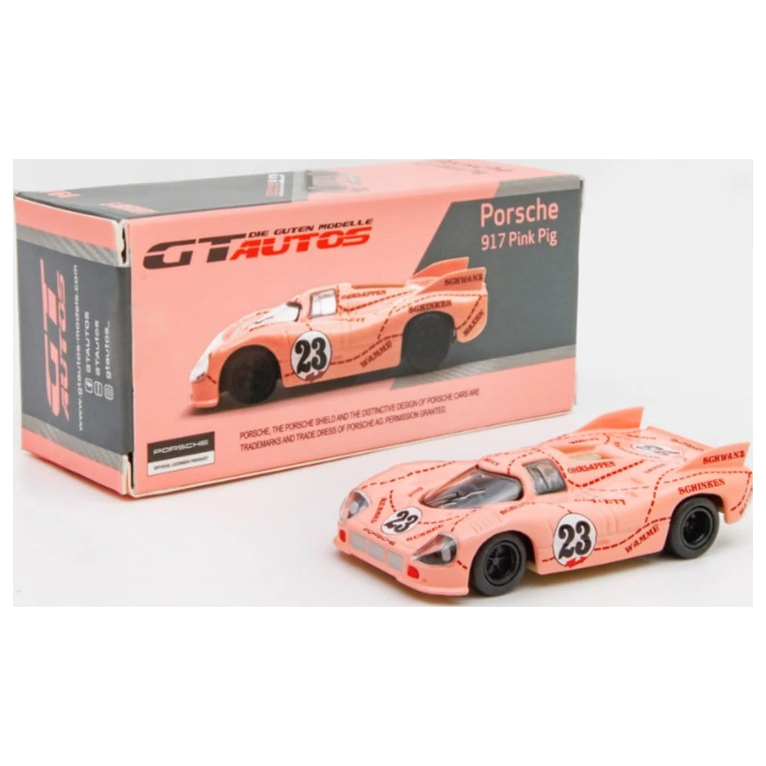 Porsche Diecast Modell 1/64 917/20 Pink Pig 7 cm Produktfoto