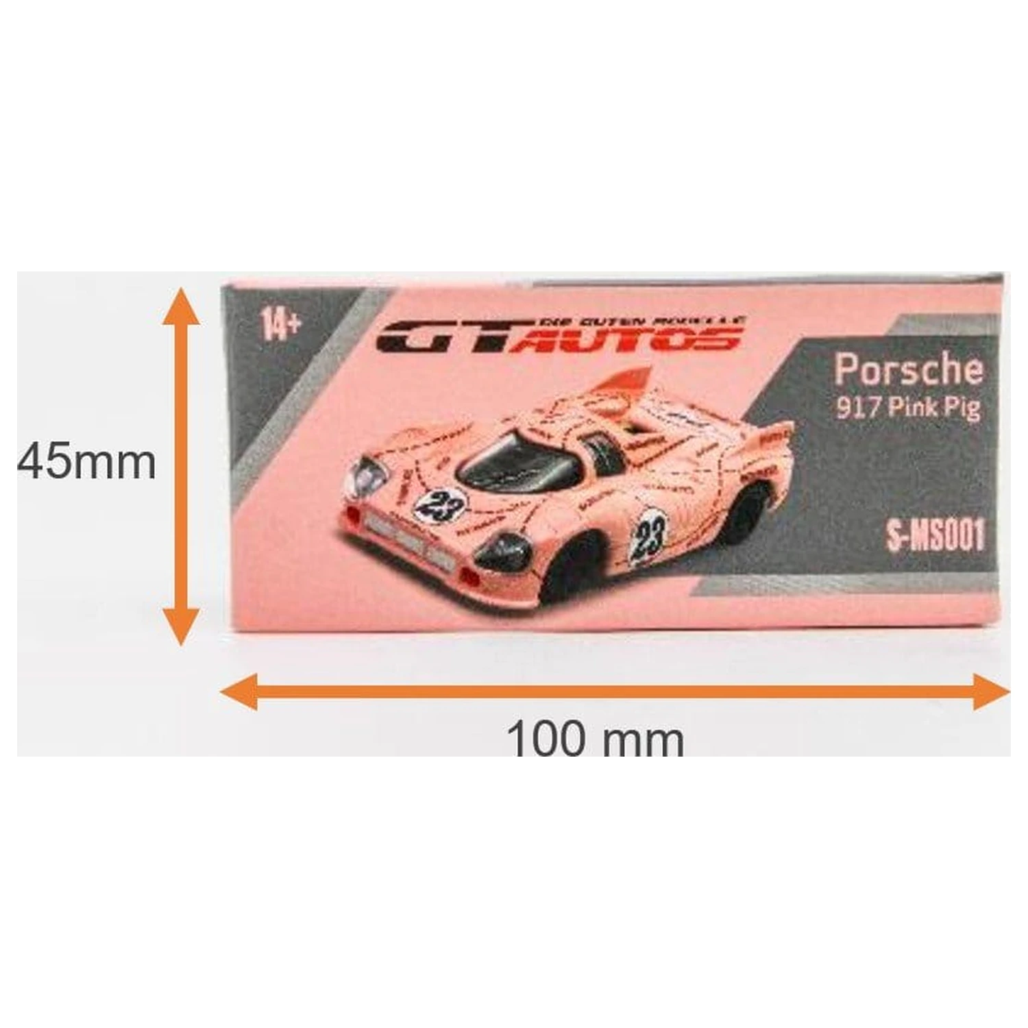 Porsche Diecast Modell 1/64 917/20 Pink Pig 7 cm Produktfoto