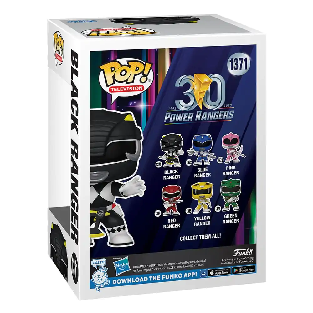 Power Rangers 30th POP! TV Vinyl Figur Black Ranger 9 cm termékfotó