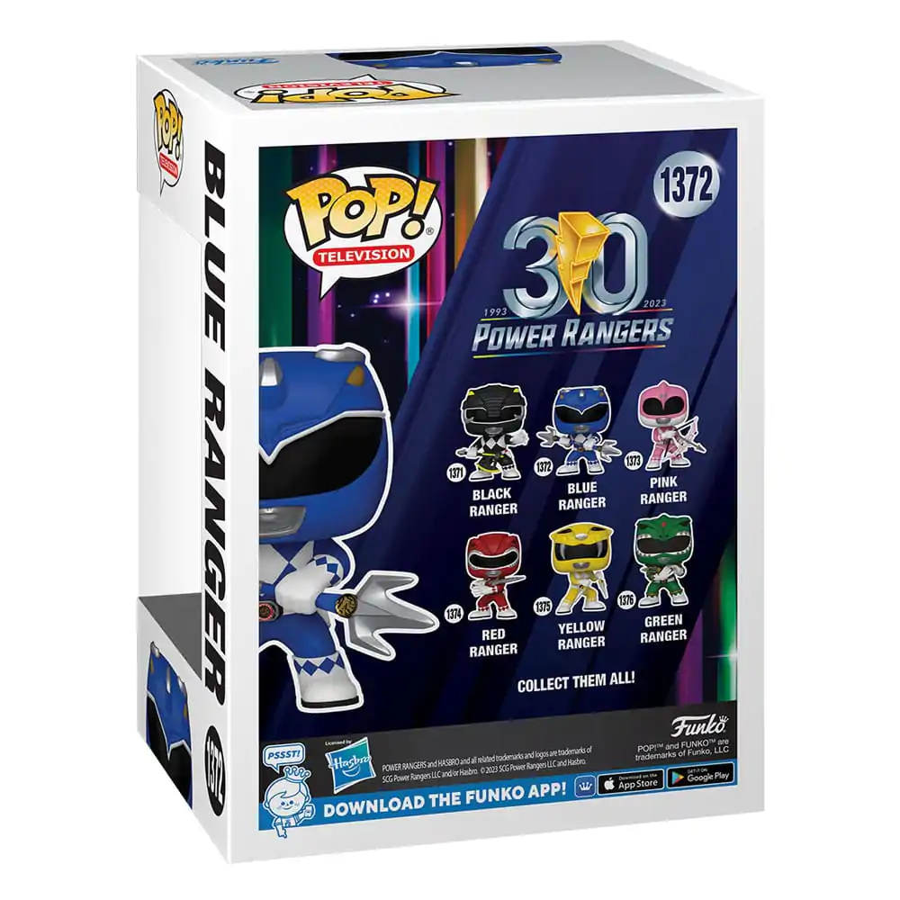 Power Rangers 30th POP! TV Vinyl Figur Blue Ranger 9 cm termékfotó