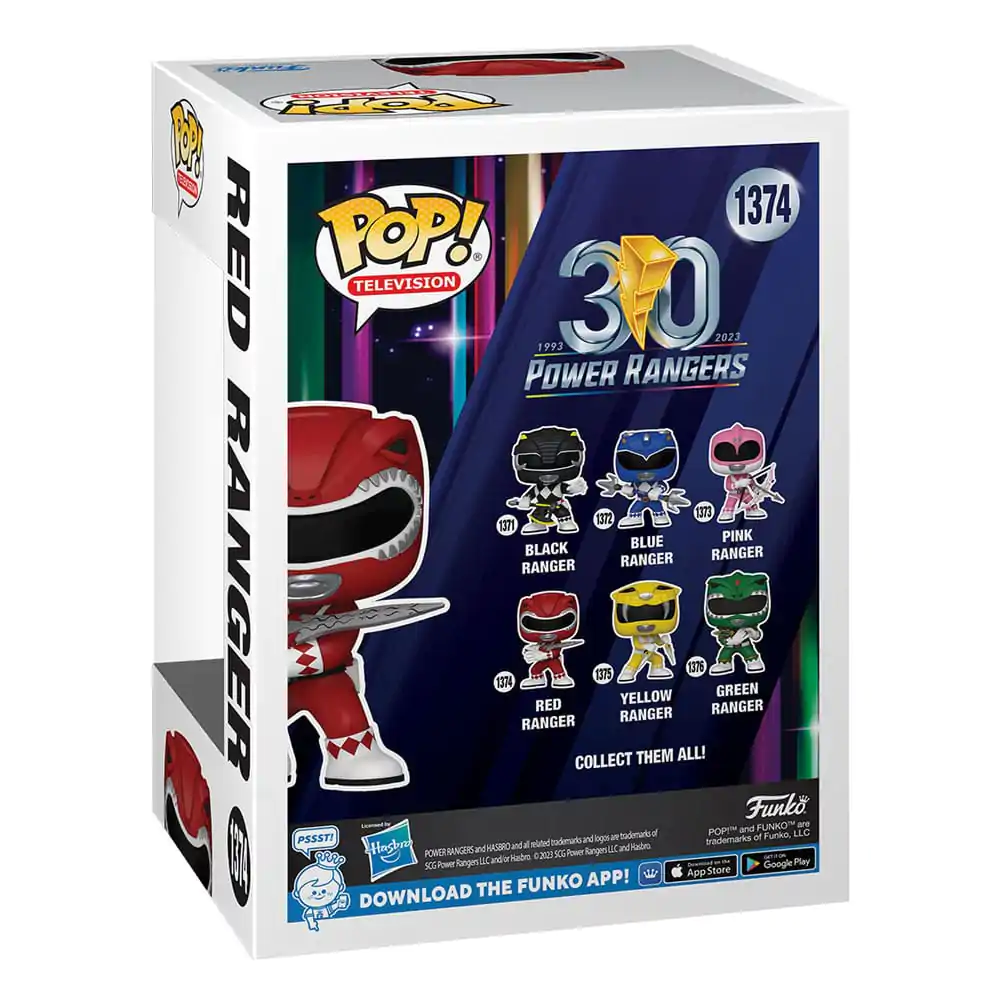 Power Rangers 30th POP! TV Vinyl Figur Red Ranger 9 cm termékfotó