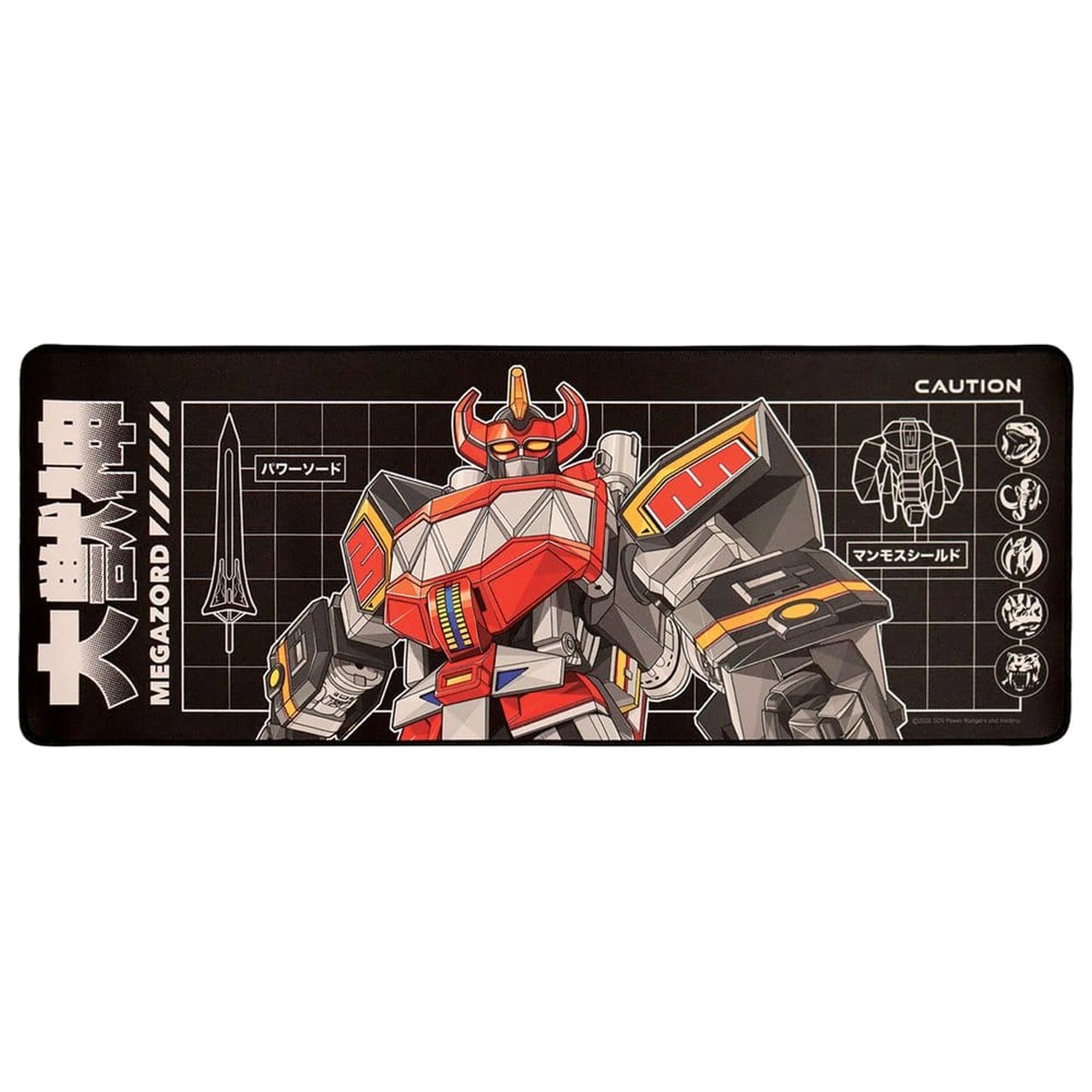 Power Rangers Schreibtischunterlage & Untersetzer Set Produktfoto