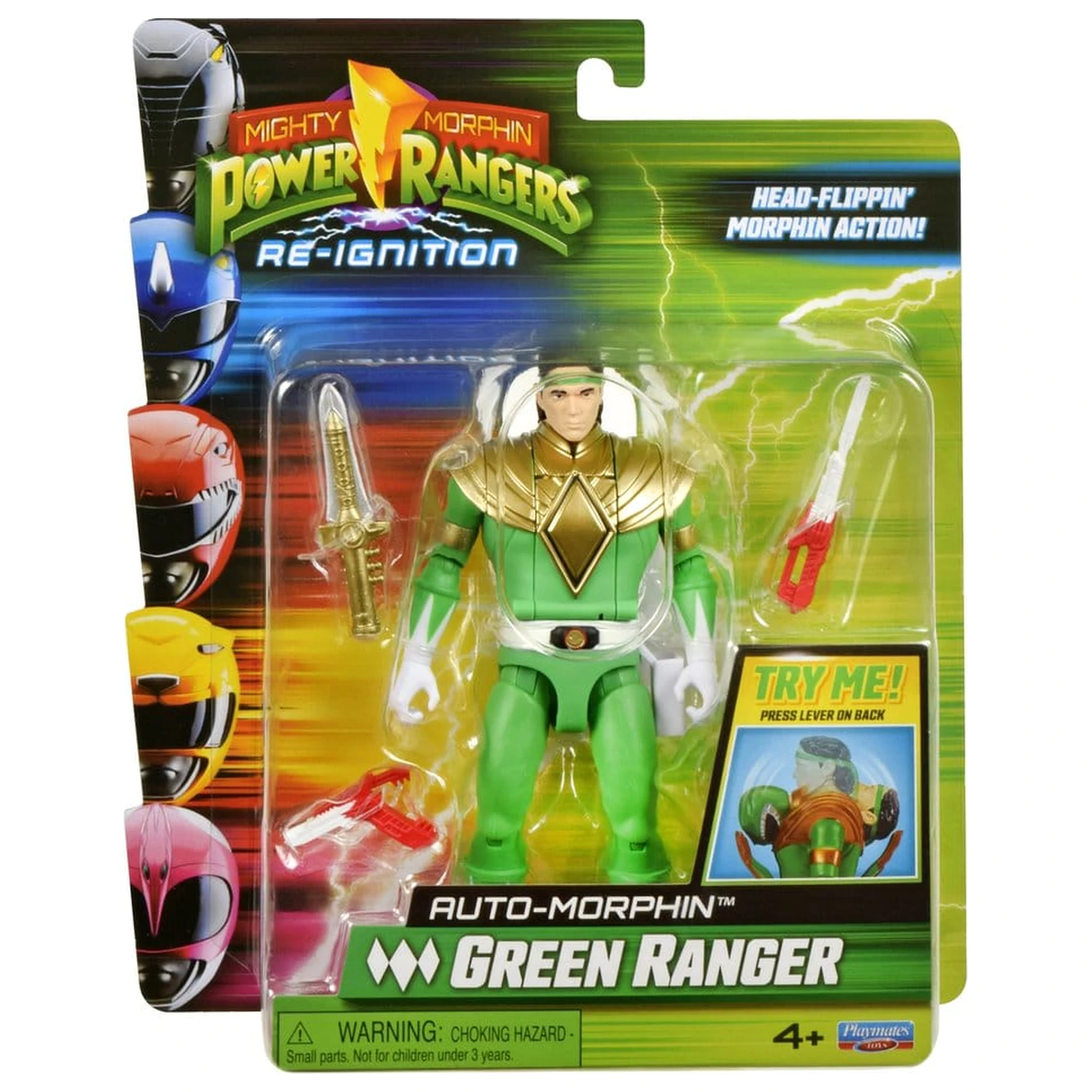 Power Rangers Auto-Morphin Action-Figur Green Ranger 15 cm Produktfoto