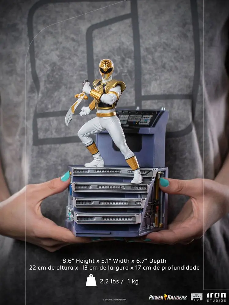 Power Rangers BDS Art Scale Statue 1/10 White Ranger 22 cm Produktfoto