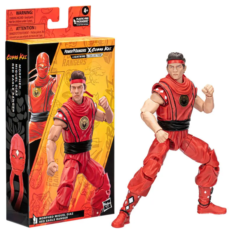 Power Rangers x Cobra Kai Lightning Collection Actionfigur Morphed Miguel Diaz Red Eagle Ranger 15 cm termékfotó