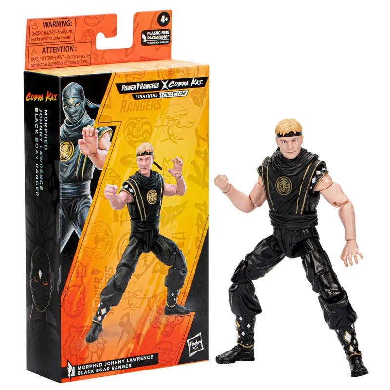Power Rangers x Cobra Kai Lightning Collection Actionfigur Morphed Johnny Lawrence Black Boar Ranger 15 cm Produktfoto