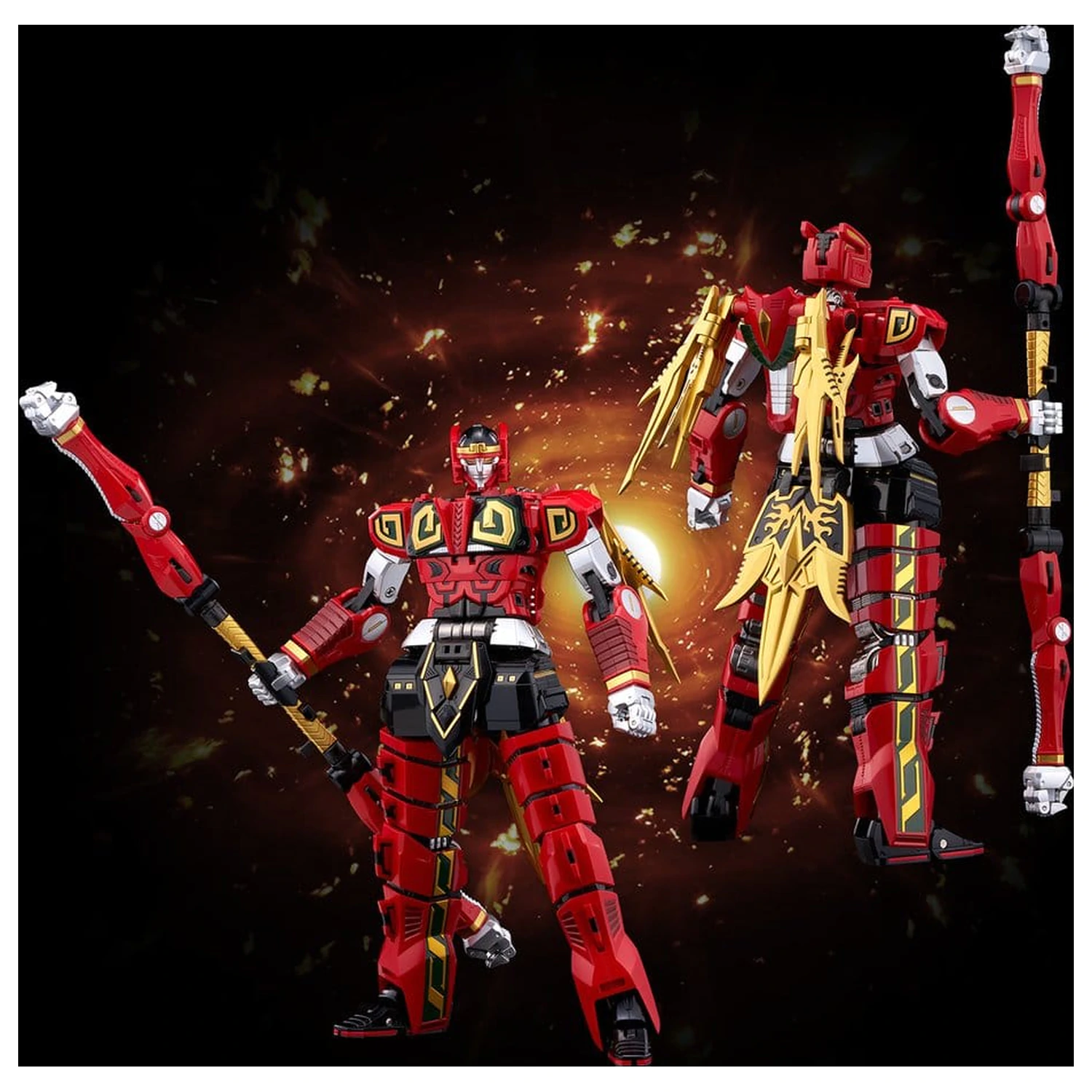 Power Rangers Go! Kuro Kara Combine Actionfigur Thunder Megazord 28 cm Produktfoto