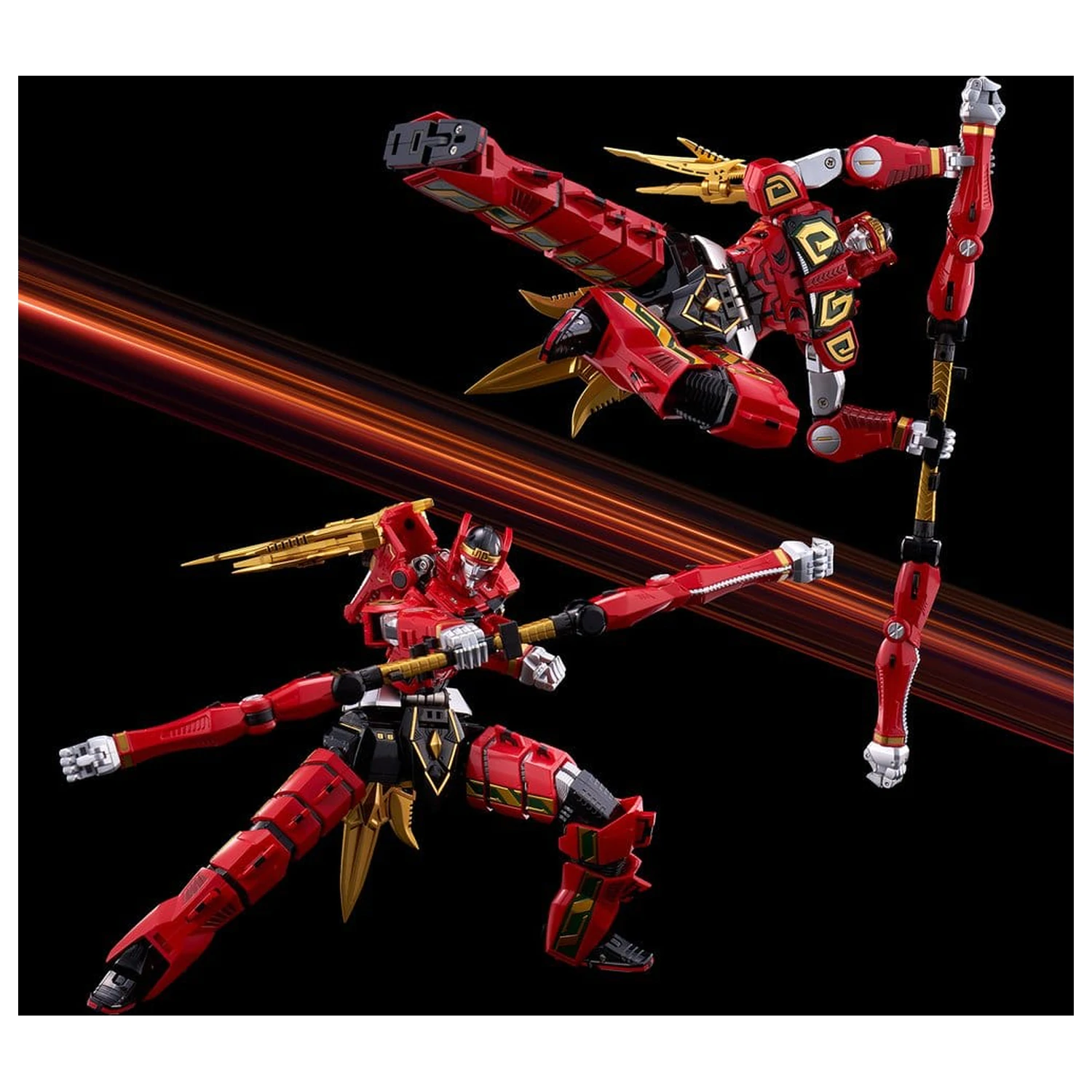 Power Rangers Go! Kuro Kara Combine Actionfigur Thunder Megazord 28 cm Produktfoto