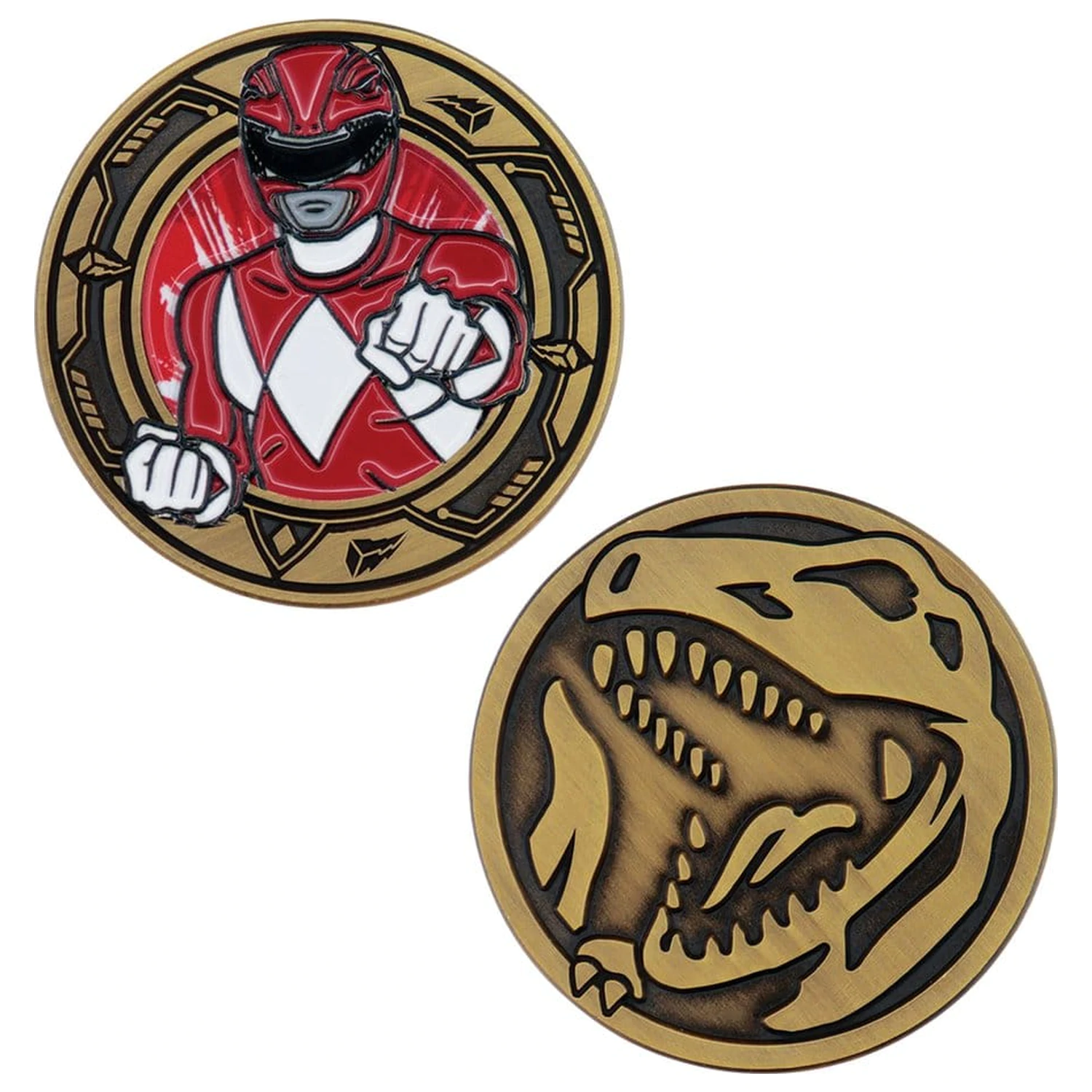 Power Rangers Sammlermünze Red Ranger Limitierte Auflage Produktfoto