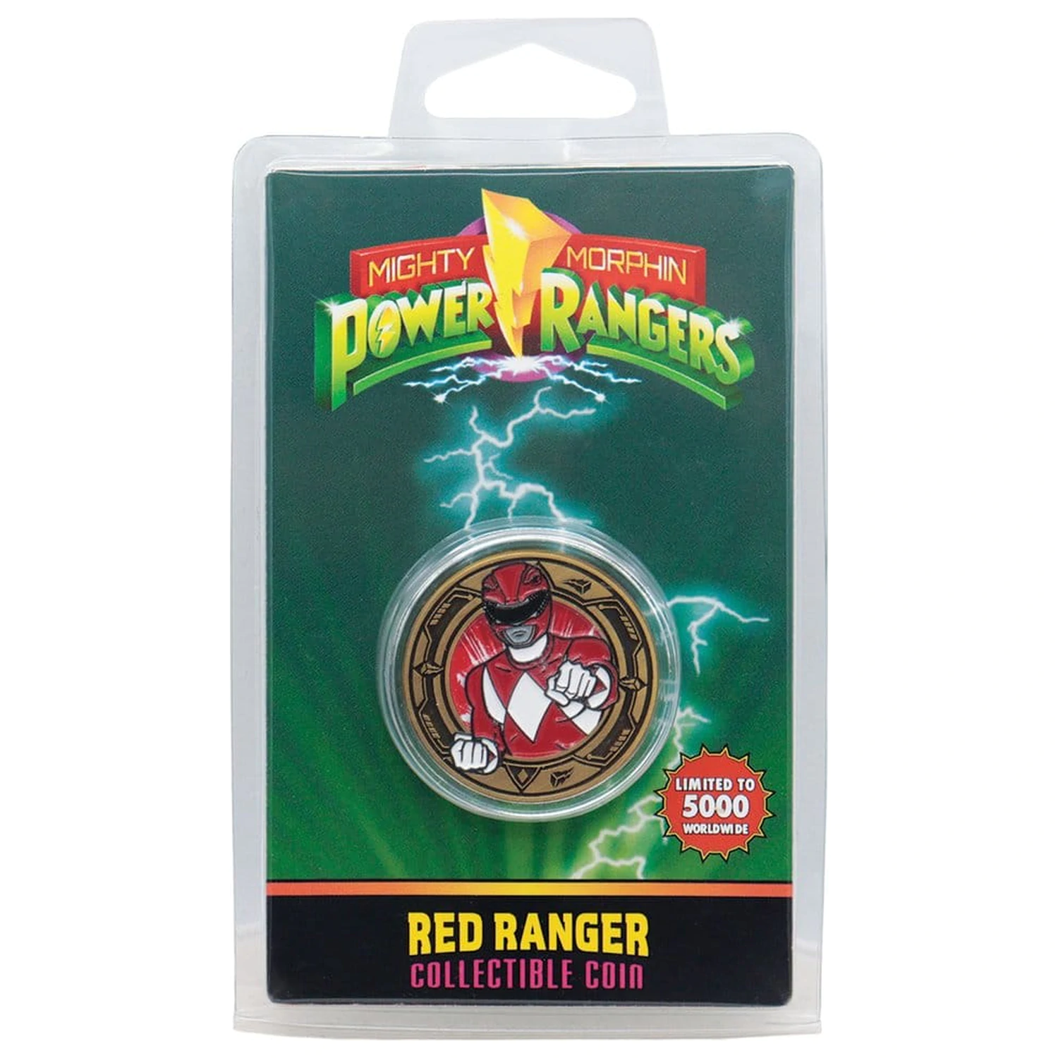 Power Rangers Sammlermünze Red Ranger Limitierte Auflage Produktfoto