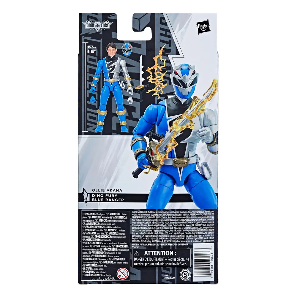 Power Rangers Lightning Collection Action Figur 2022 Dino Fury Blue Ranger 15 cm Produktfoto