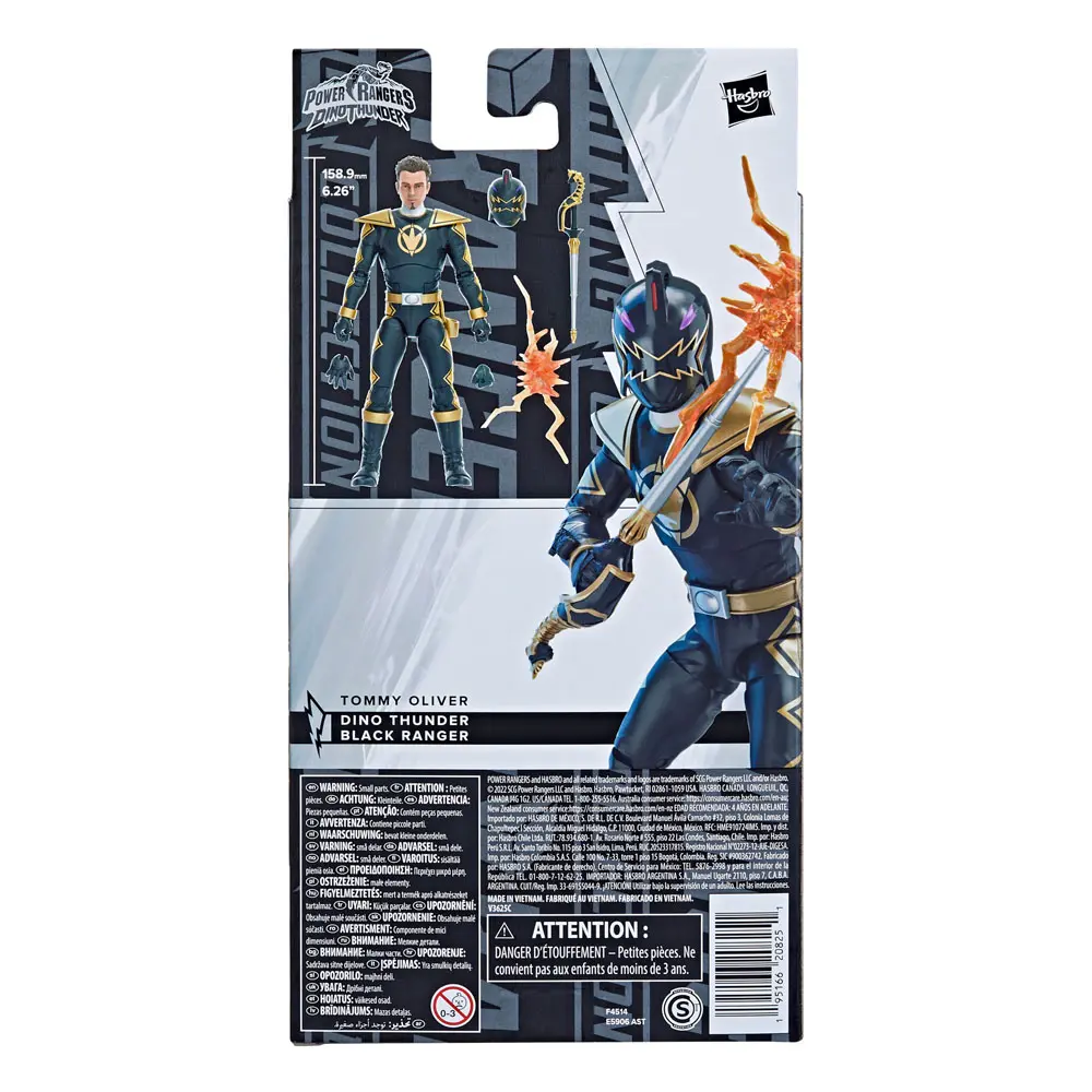 Power Rangers Lightning Collection Action Figur 2022 Dino Thunder Black Ranger 15 cm Produktfoto