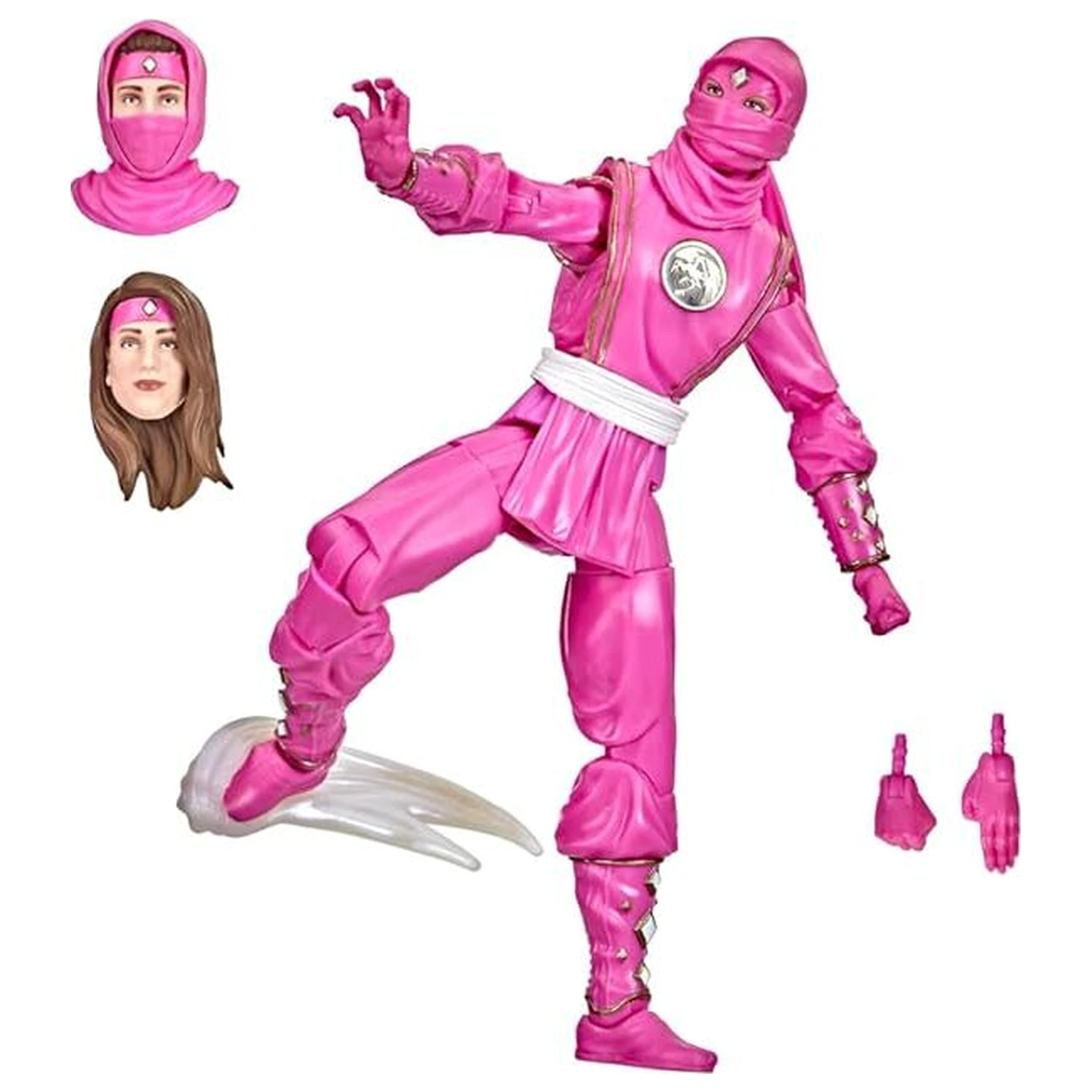 Power Rangers Lightning Collection Mighty Morphin Ninja Pink Ranger Figur 15cm Produktfoto