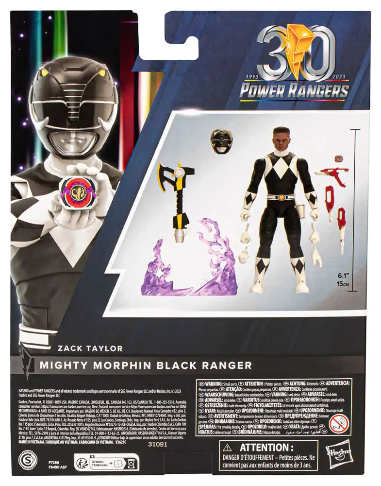 Power Rangers Lightning Collection Remastered Actionfigur Mighty Morphin Black Ranger 15 cm Produktfoto