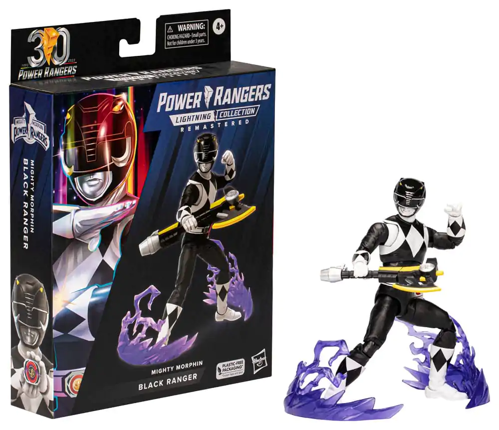Power Rangers Lightning Collection Remastered Actionfigur Mighty Morphin Black Ranger 15 cm Produktfoto