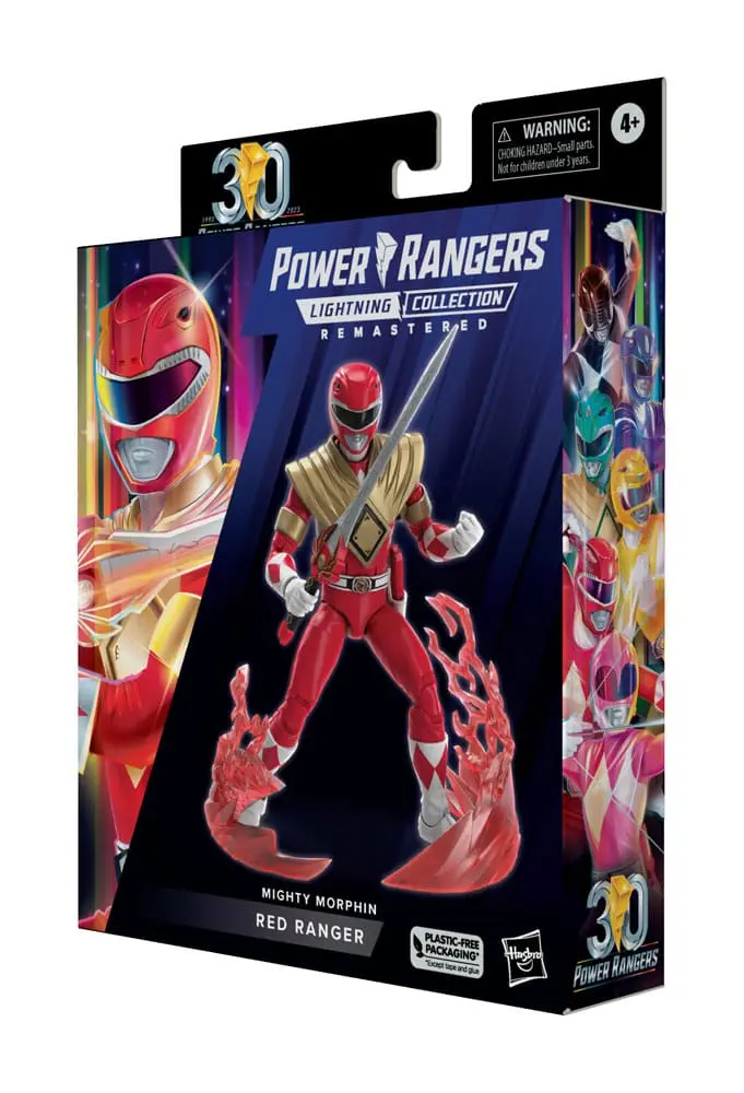 Power Rangers Lampening Collection Remastered Action Figur Mighty Morphin Red Ranger 15 cm Produktfoto