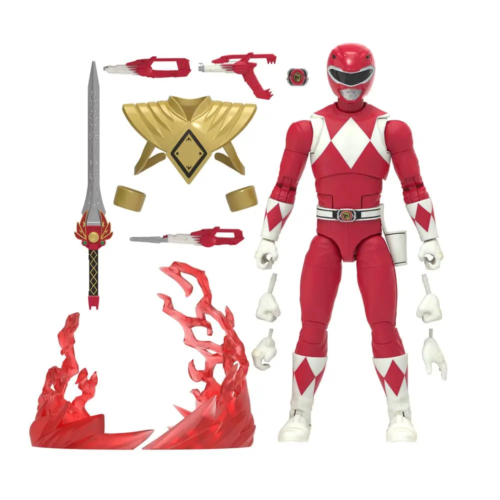 Power Rangers Lampening Collection Remastered Action Figur Mighty Morphin Red Ranger 15 cm Produktfoto