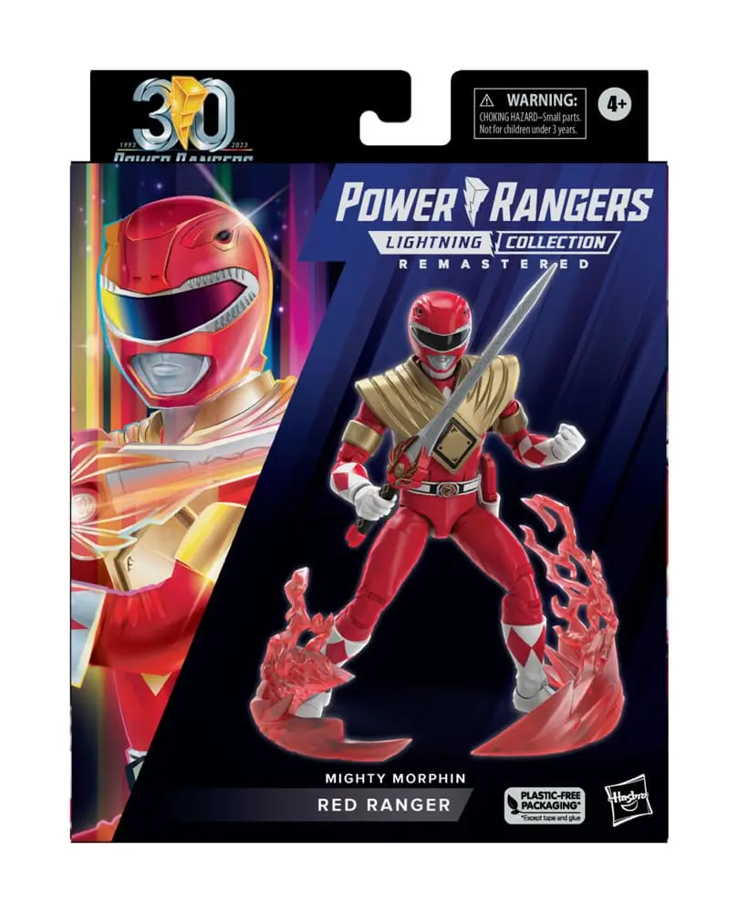 Power Rangers Lampening Collection Remastered Action Figur Mighty Morphin Red Ranger 15 cm Produktfoto
