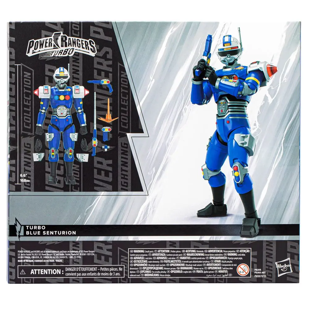 Power Rangers Lightning Collection Actionfigur Turbo Blue Centurion 15 cm Produktfoto