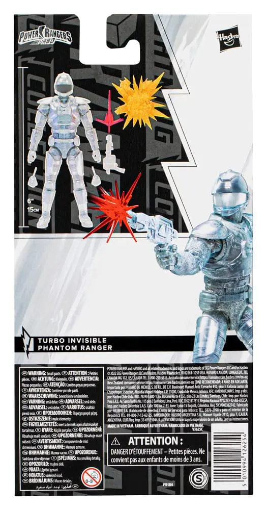 Power Rangers Lightning Collection Actionfigur Turbo Invisible Phantom Ranger 15 cm Produktfoto