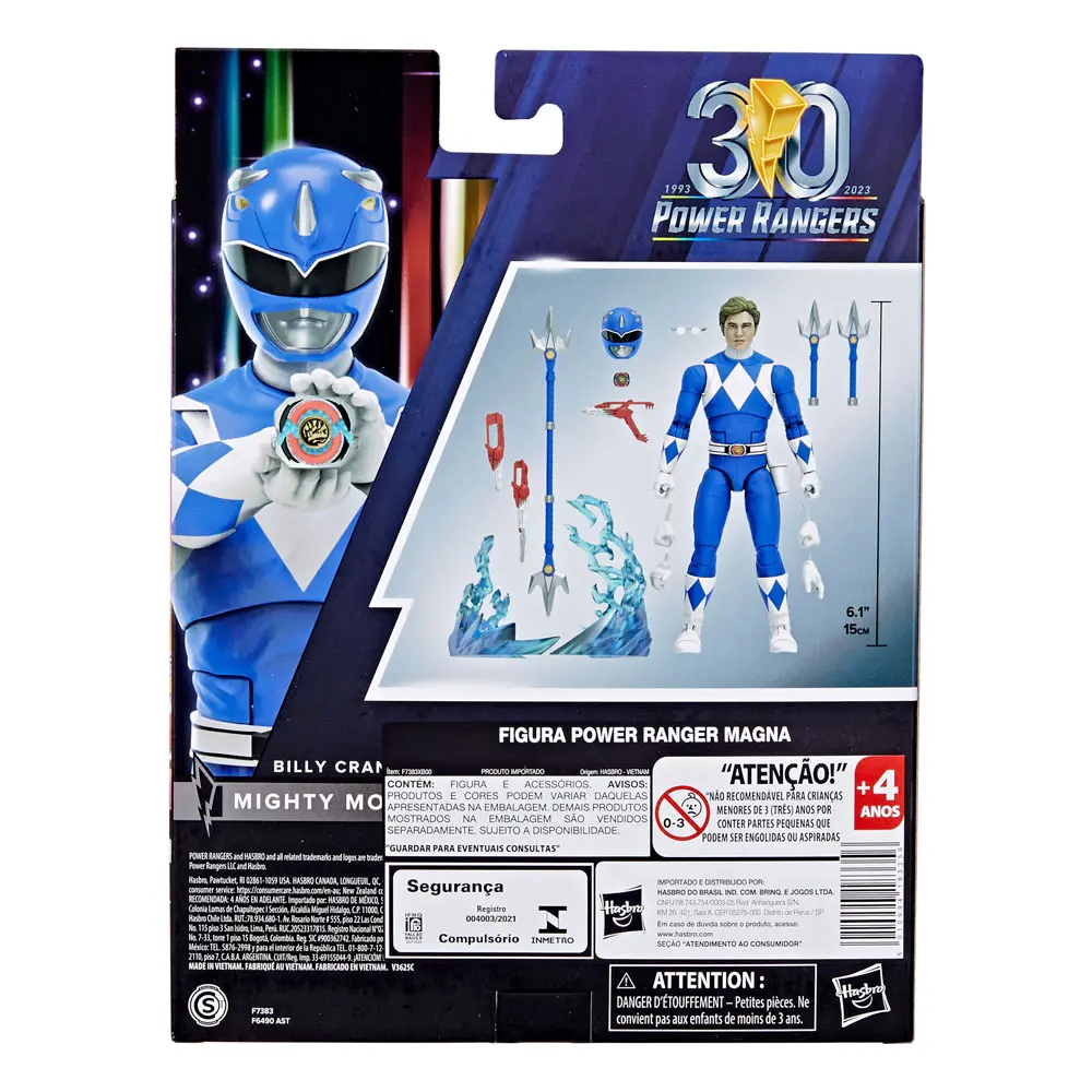 Power Rangers Ligtning Collection Actionfigur Mighty Morphin Blue Ranger 15 cm Produktfoto