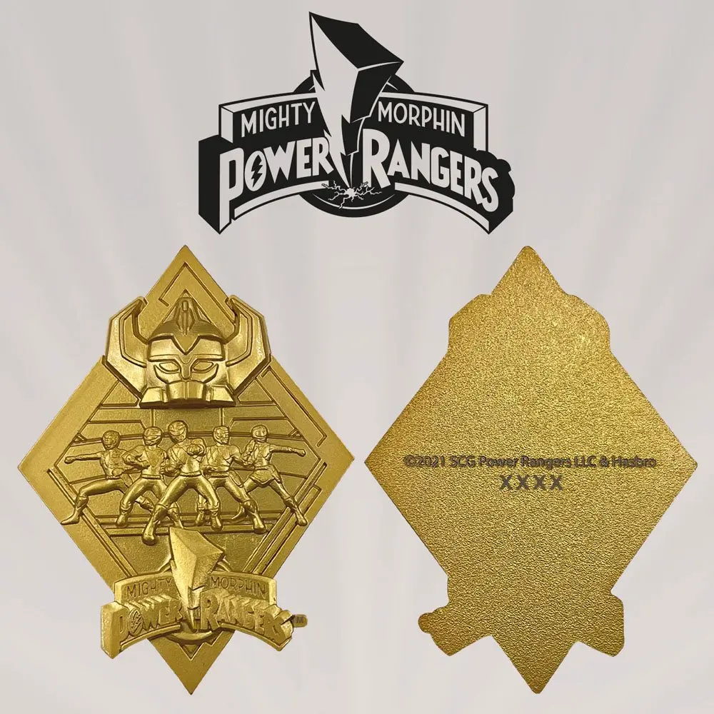 Power Rangers Medaille Limited Edition (vergoldet) Produktfoto