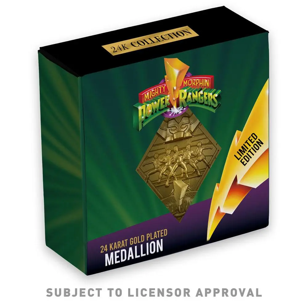 Power Rangers Medaille Limited Edition (vergoldet) Produktfoto