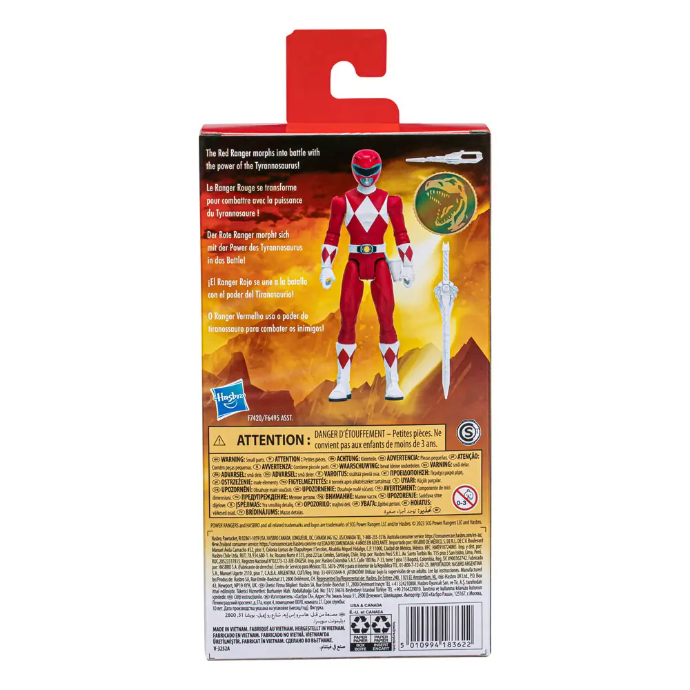 Power Rangers Action Figur Mighty Morphin Red Ranger 15 cm Produktfoto